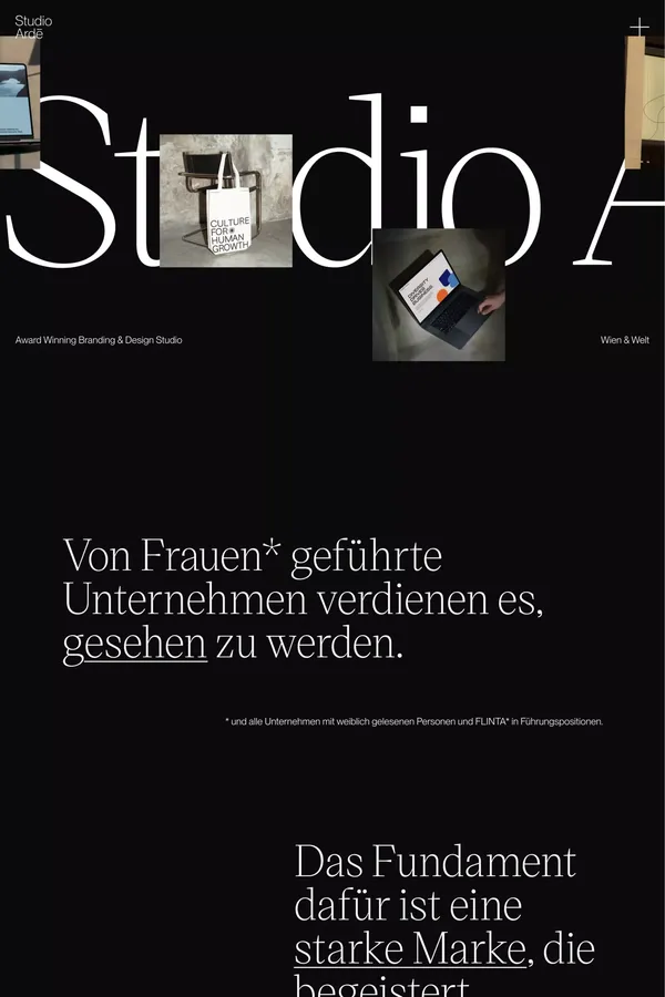 Studio Ardē - Portfolio design inspiration