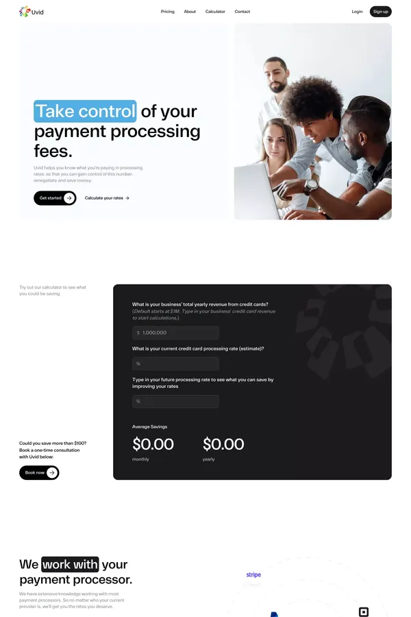 Uvid | Lowering Credit Card Processing Fees