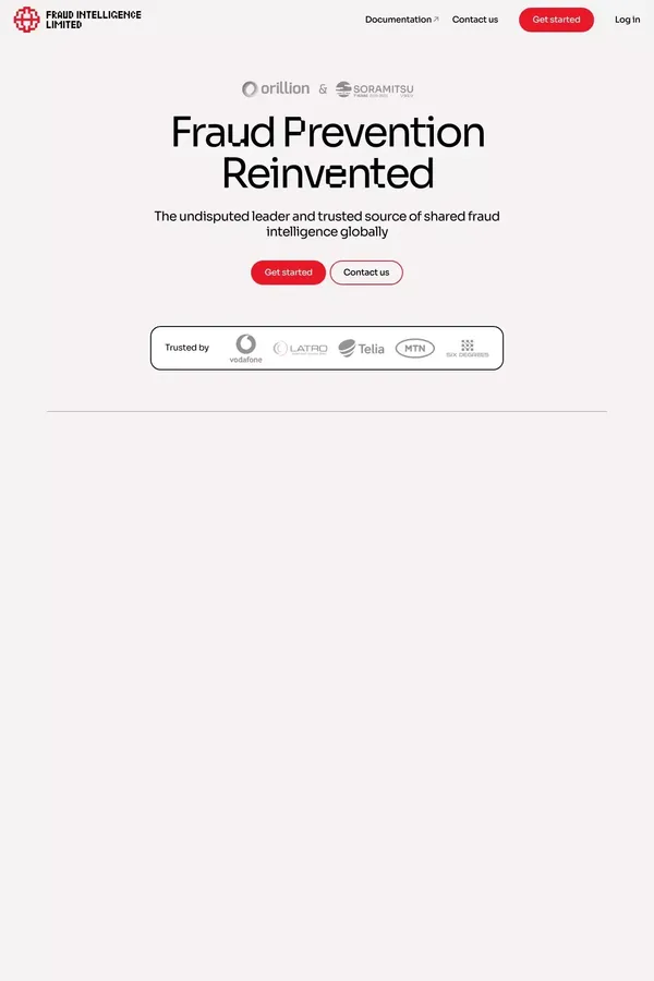 Fraud Intelligence Limited - Landing design inspiration