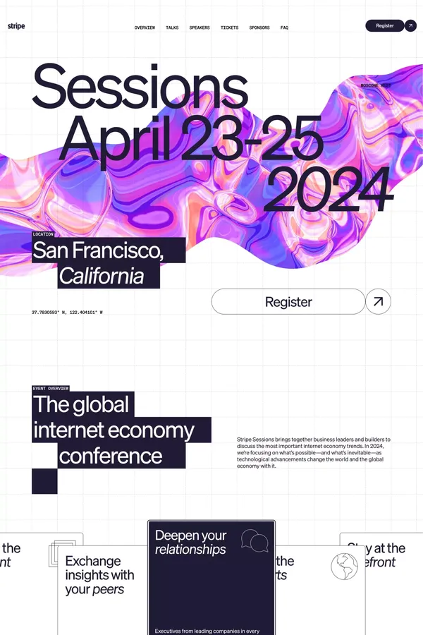 Stripe Sessions 2024 | Global Internet Economy Conference - Other design inspiration