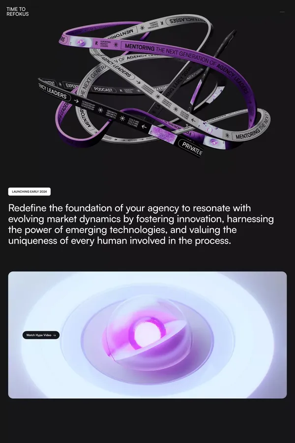 Time To Refokus: Mentoring the Next Generation of Agency Leaders - Portfolio design inspiration