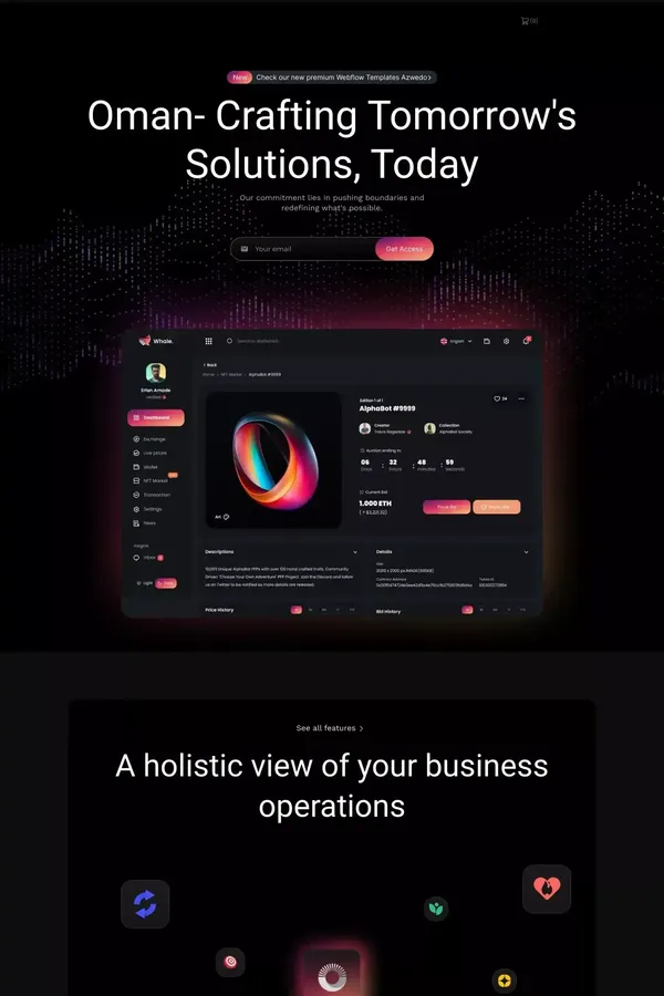Oman - Webflow Ecommerce website template - Landing design inspiration