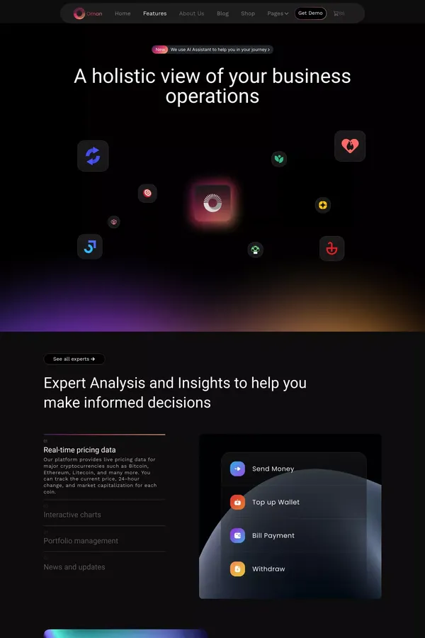 Oman - Webflow Ecommerce website template - Template design inspiration