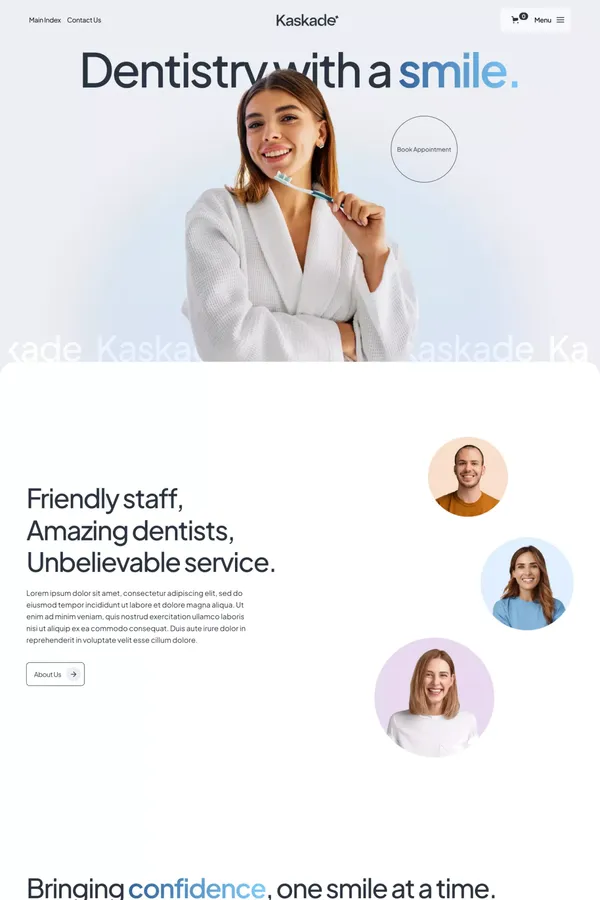 Kaskade - Webflow HTML Website Template - Template design inspiration