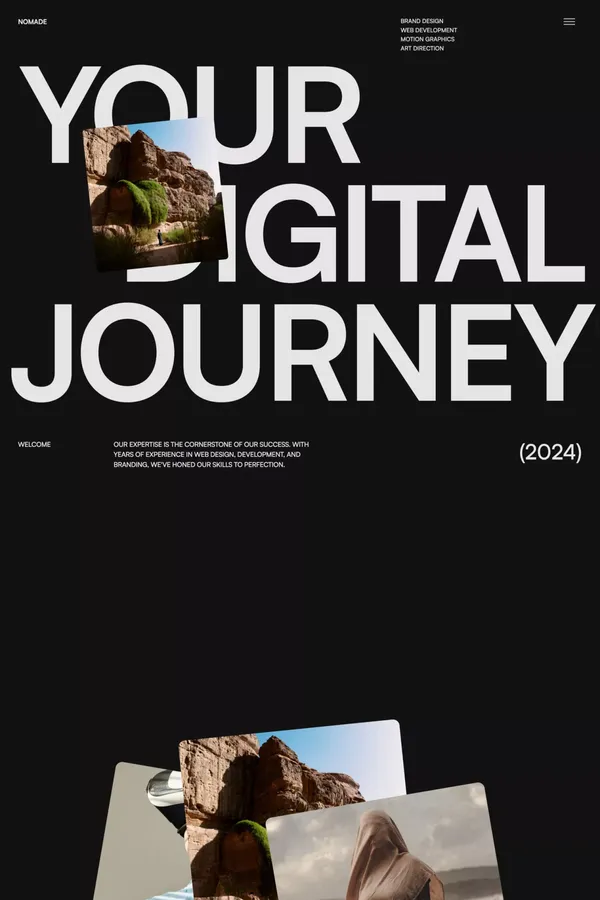 Nomade - Webflow Ecommerce website template - Template design inspiration