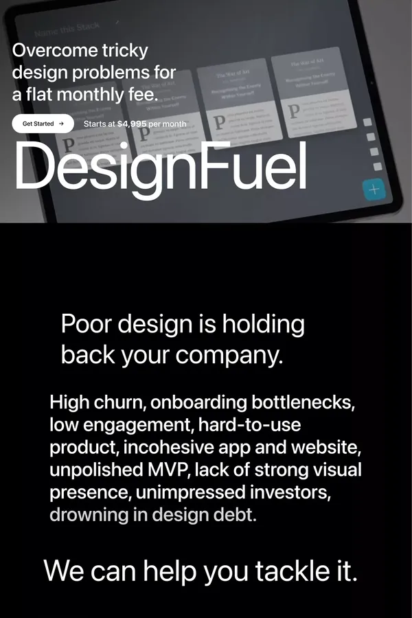 DesignFuel · World-class Product Design Subscription - Portfolio design inspiration