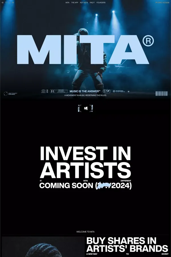 MITA® - Landing design inspiration