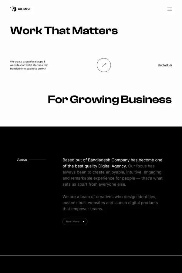 Mind-UX - Agency HTML5 Responsive Website Template
