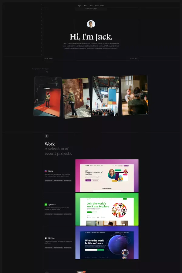 My Framer Site - Portfolio design inspiration