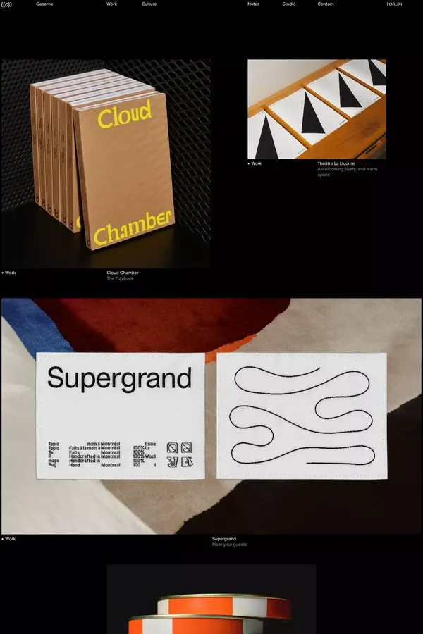 Caserne - Portfolio design inspiration