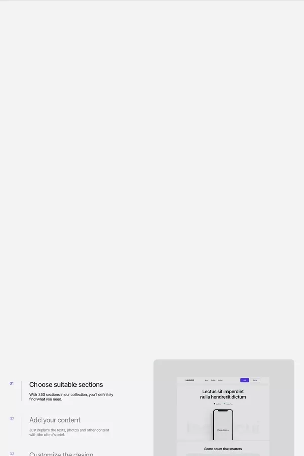 LECALO — 350 unique sections in Figma - website design inspiration