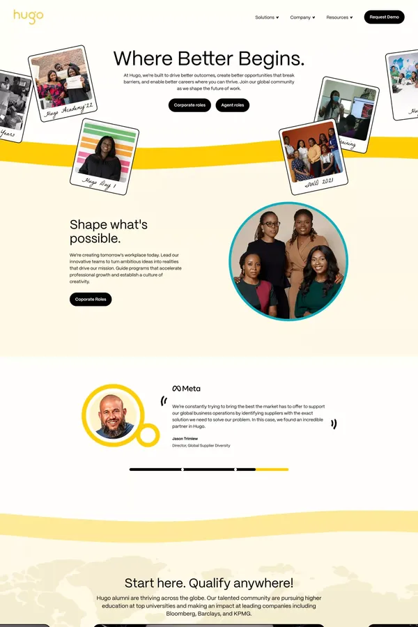 Careers - Hugo - Career design inspiration