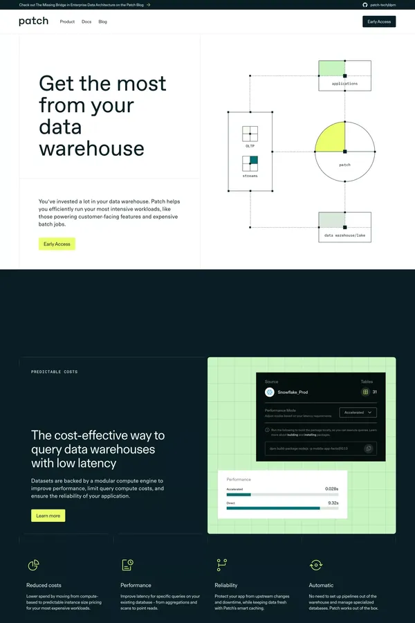 Build your application with data packages » Patch