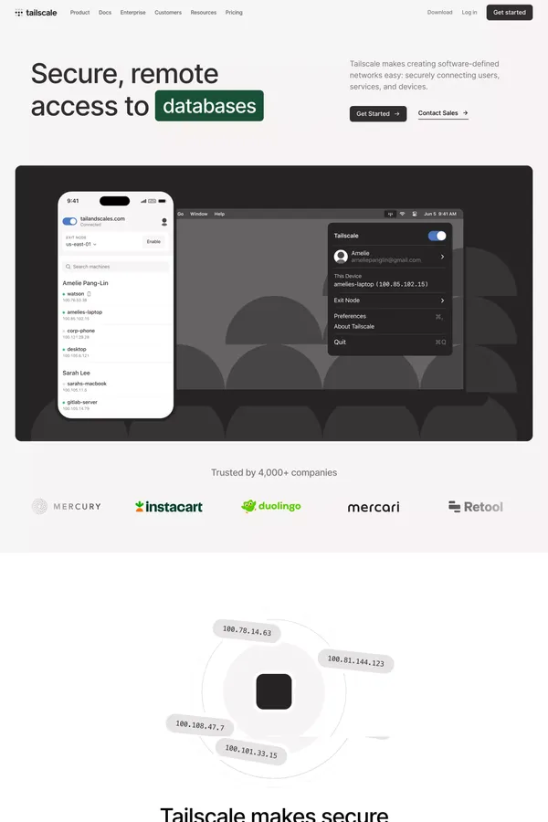 Tailscale · Best VPN Service for Secure Networks