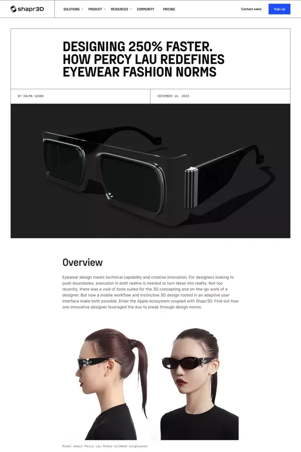 Percy Lau designs 250% faster using Shapr3D. Here’s how. - Blog Post design inspiration