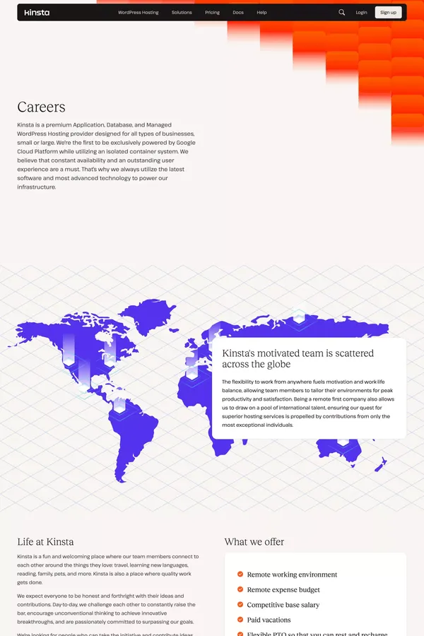 Careers at Kinsta - Career design inspiration