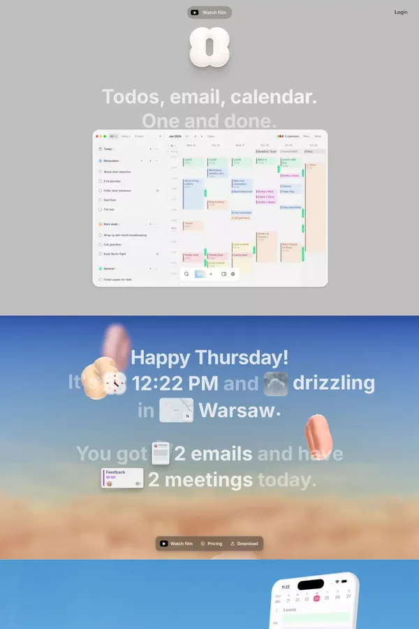 Amie - Landing design inspiration