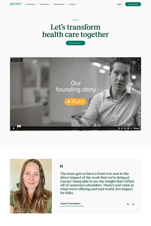 Doctor Quality Analytics | Garner Health - Career design inspiration