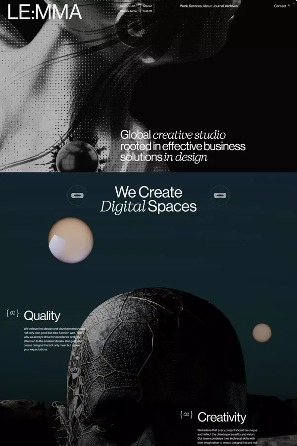 Le:mma Studio — Global Design Studio - Portfolio design inspiration