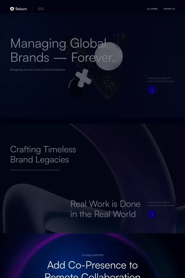 Reborn - Webflow HTML website template - website design inspiration