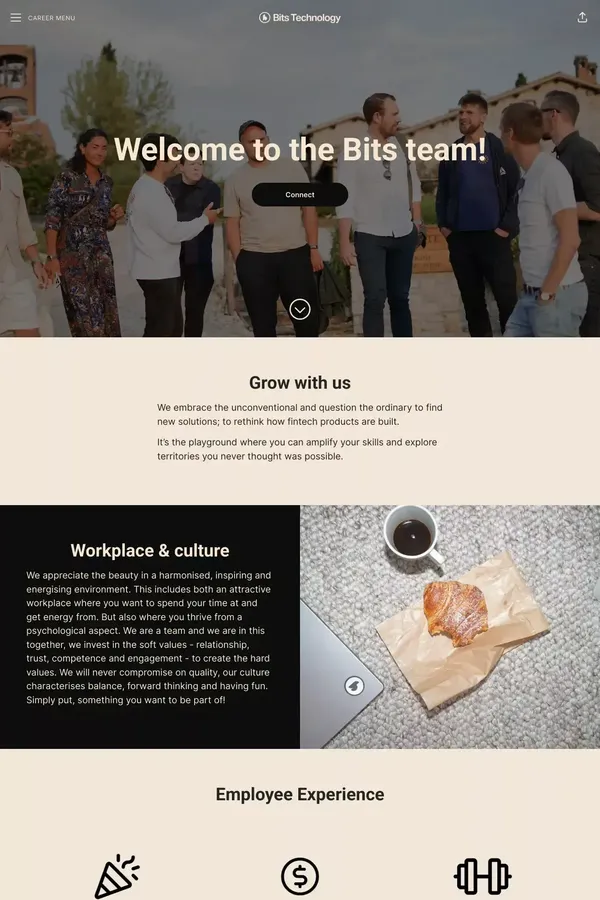 Welcome to the Bits family! - Bits Technology - Career design inspiration
