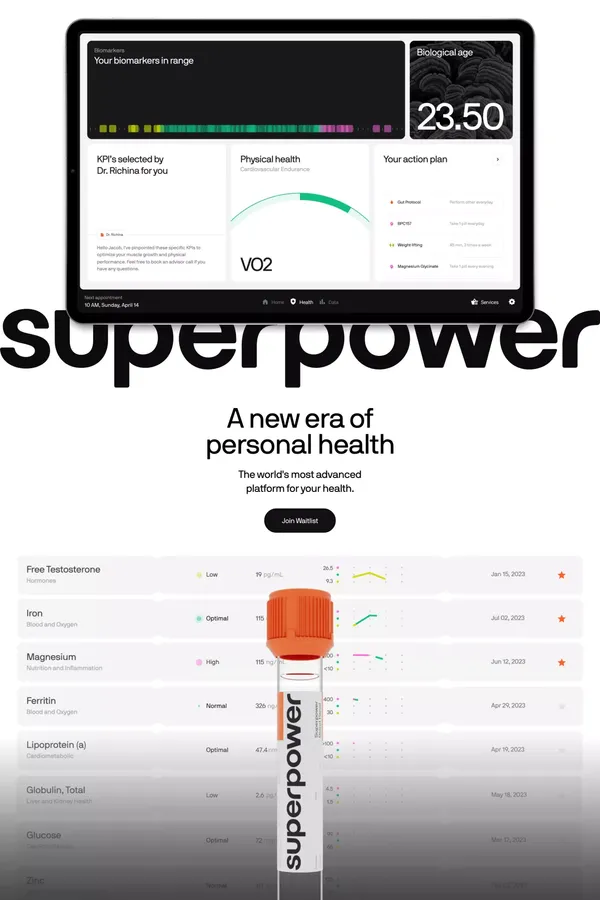 Superpower - Landing design inspiration