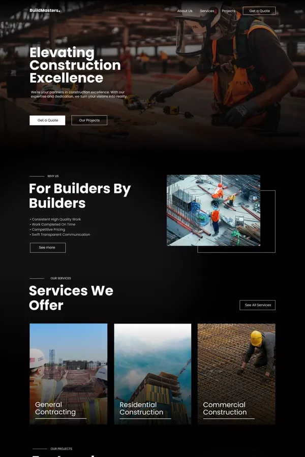 BuildMasters - Construction HTML5 Responsive Website Template