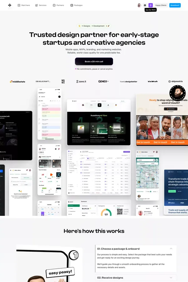 DesignMe - Trusted design partner for early-stage startups and creative agencies