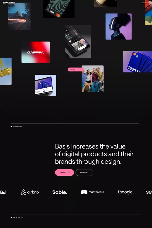 Basis - Portfolio design inspiration