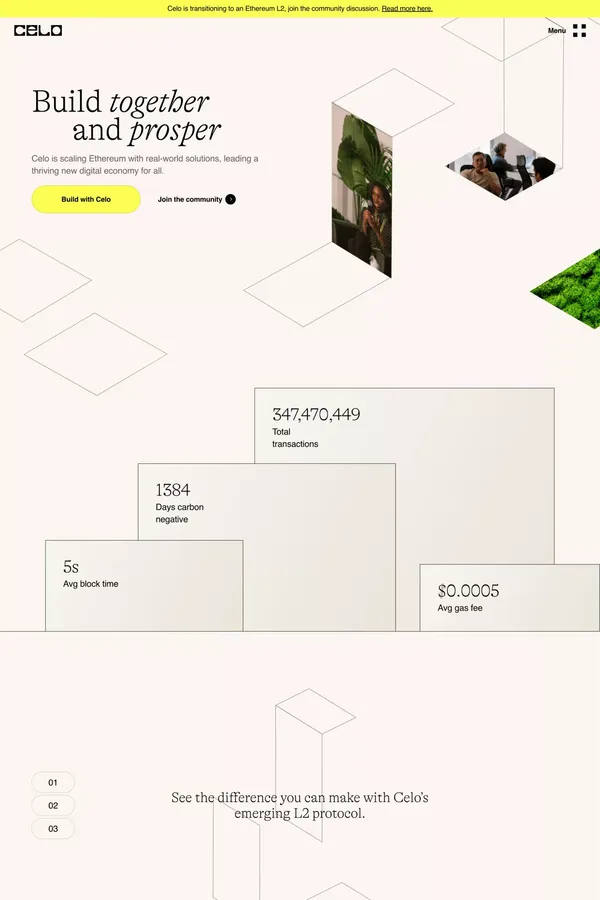 Celo - Landing design inspiration