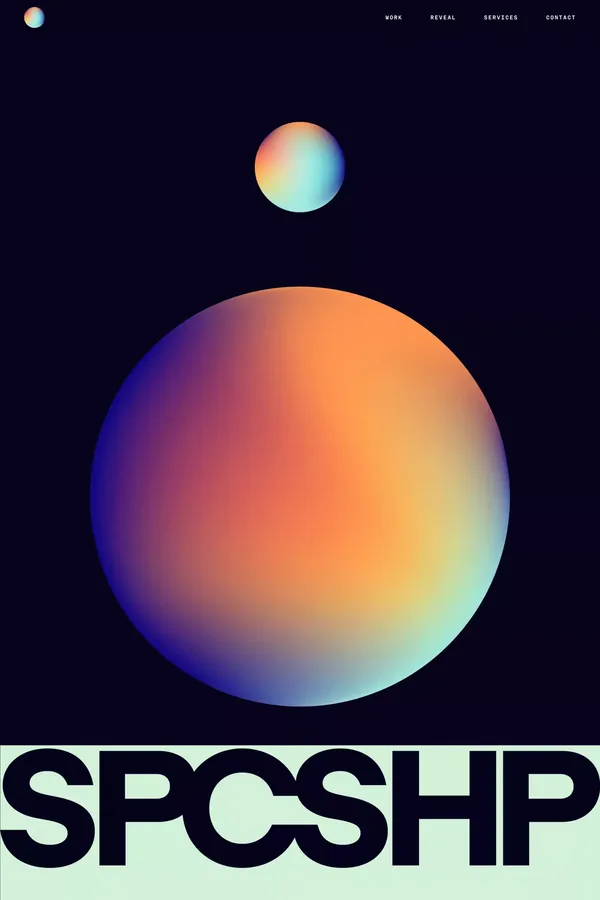 SPCSHP - Portfolio design inspiration