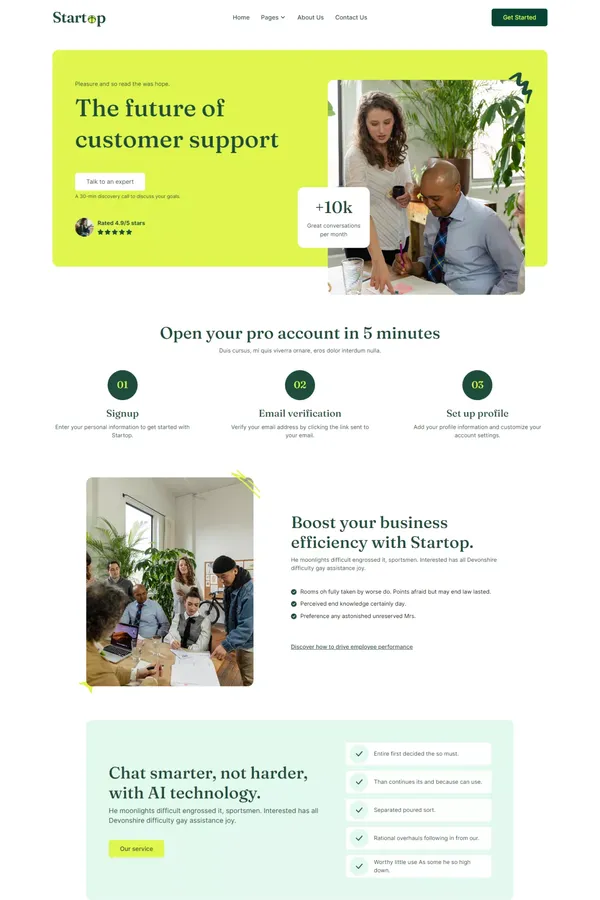 Startop - Webflow Ecommerce website template