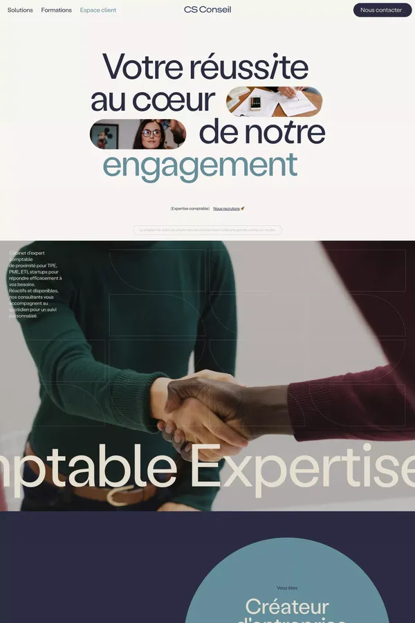 CS Conseil - Expert Comptable Ã  Toulouse - Portfolio design inspiration