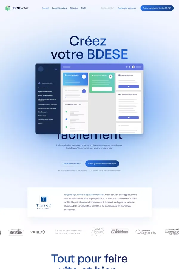 BDESE online | La BDESE simple, rapide et sécurisée