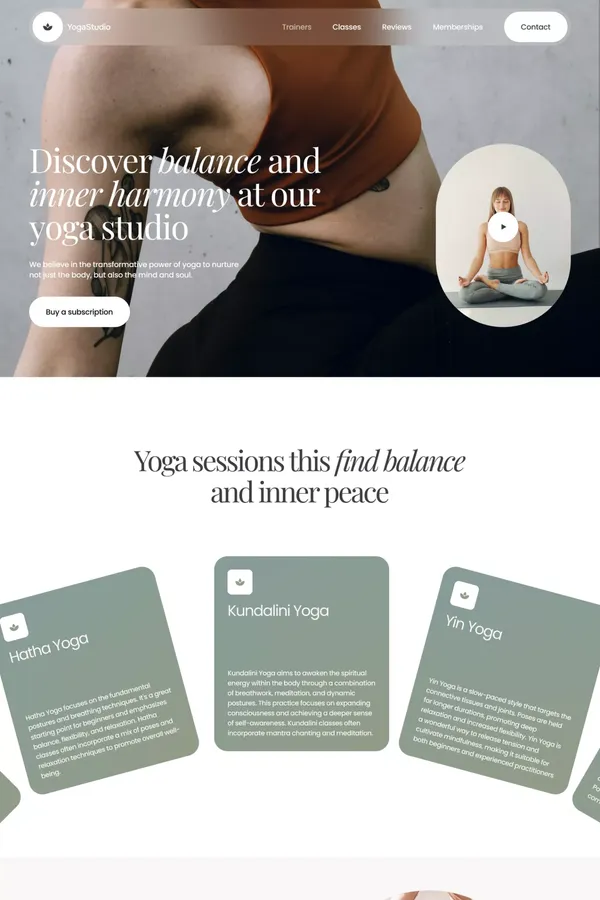 Webflow HTML website template - Template design inspiration