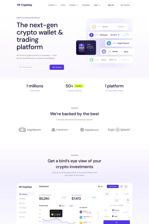 Cryptozy - Webflow HTML Website Template
