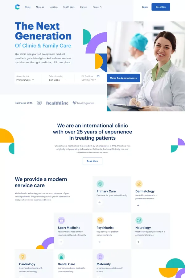 Clinically - Webflow HTML Website Template
