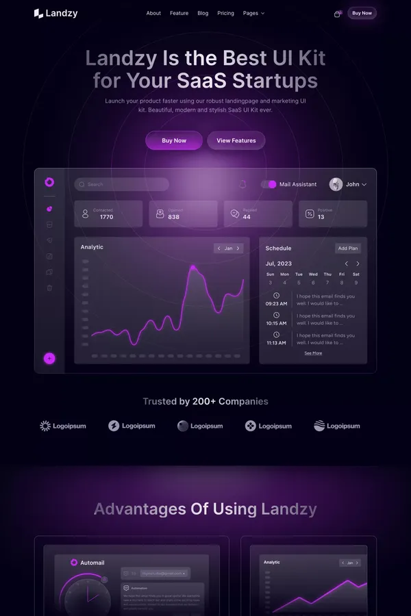Landzy - Webflow HTML Website Template