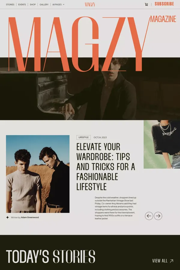 Magzy - Webflow HTML Website Template