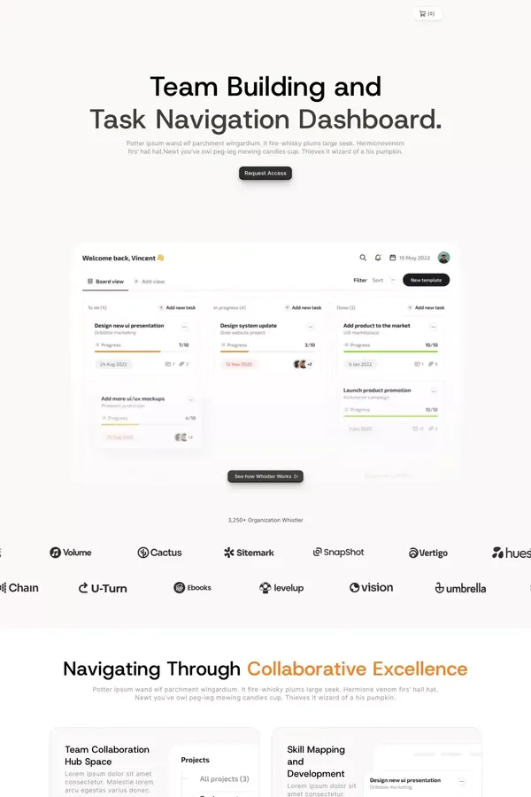 Whistler - Webflow Ecommerce website template - Template design inspiration