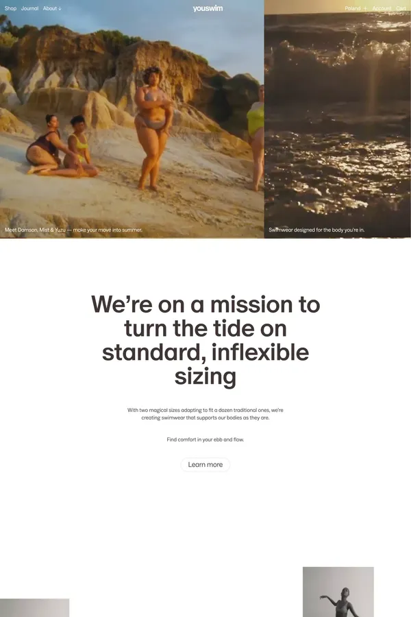 Youswim - Ecommerce design inspiration