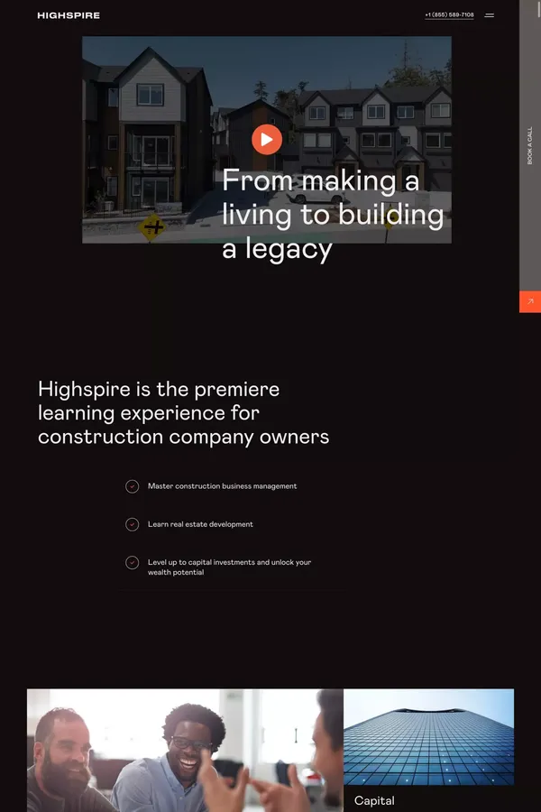 Highspire Coaching & Capital - Portfolio design inspiration