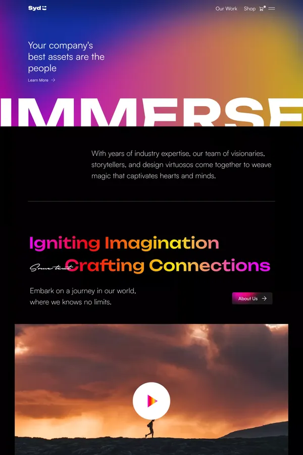 Sydney - Webflow Ecommerce website template - Landing design inspiration