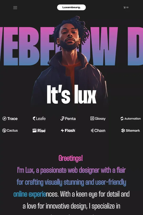 Luxembourg - Webflow Ecommerce website template - Portfolio design inspiration
