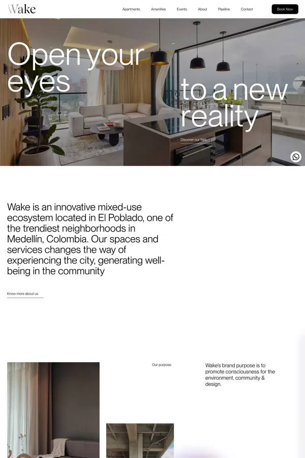 Wake • Wake - Landing design inspiration