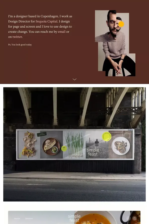 Andreas Weiland – Designer in Copenhagen - Portfolio design inspiration