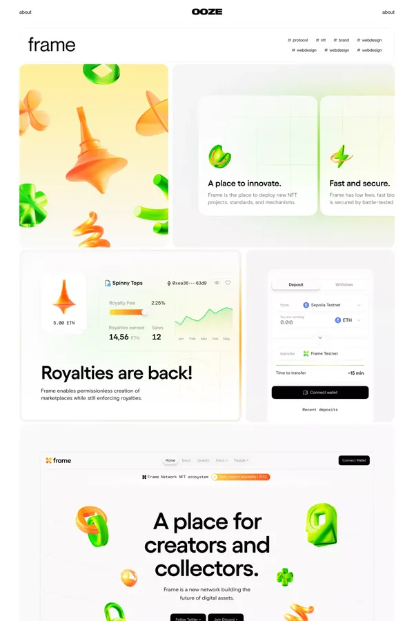 oooooooze — design firm - Portfolio design inspiration