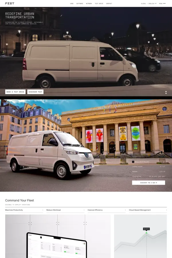 Fest Auto - Light commercial electric vehicles LCV - Portfolio design inspiration