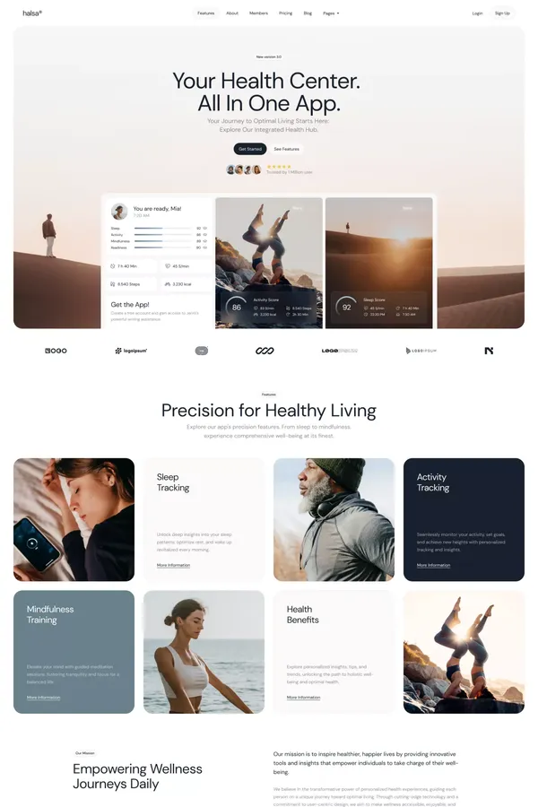 Halsa - Webflow Ecommerce Website Template - Template design inspiration