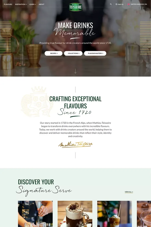 Syrups & Flavours | Make Memorable Drinks | Mathieu Teisseire